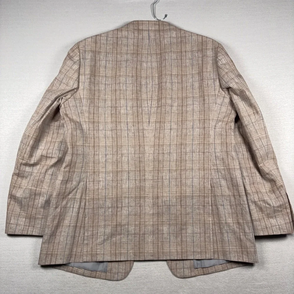 Joseph Abboud Joe Slim Fit Blazer Mens Size 46L Long Linen Cotton Blend